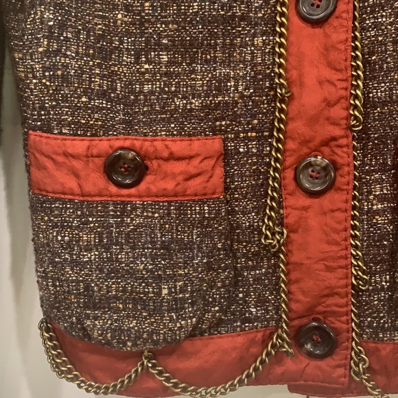 Moschino Cheap & Chic Tweed Jacket Size 6 - Picture 5 of 8